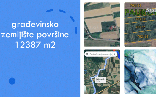 GRAĐEVINSKO ZEMLJIŠTE DOBRA INVESTICIJA 3KM OD SV.HELENE